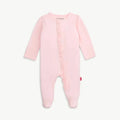 Magnetic Me Modal Magnetic Footie With Ruffle - Pink Dogwood