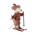 Maileg Big Sister Winter Mouse with Ski Set - Rose