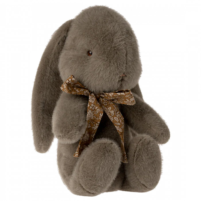 Maileg Bunny Plush - Medium - Earth Grey with Mustard Bow