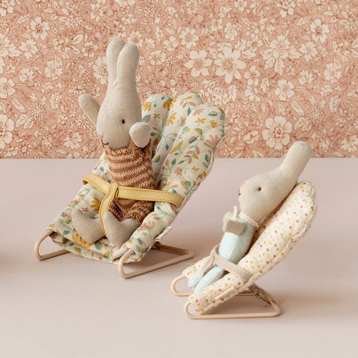 Maileg MY Size Babysitter - Scallop Edge - Pink / Yellow Polka Dot