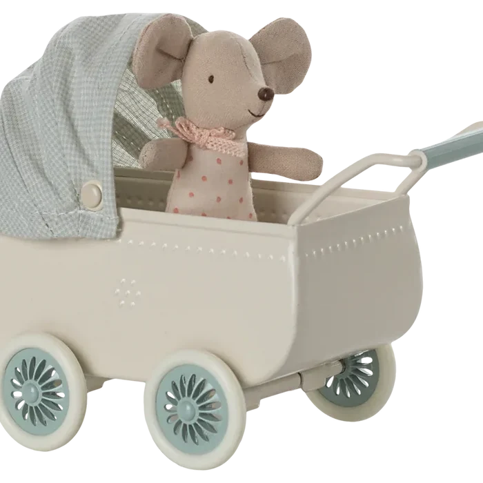 Maileg Pram With Baby Mouse