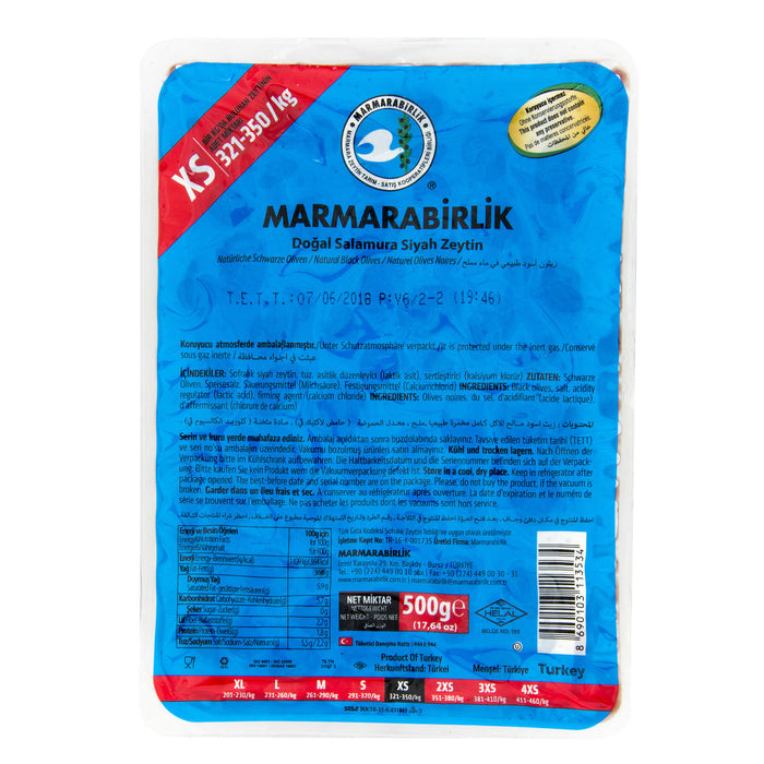 Marmarabirlik Extra Siyah Zeytin 500 G