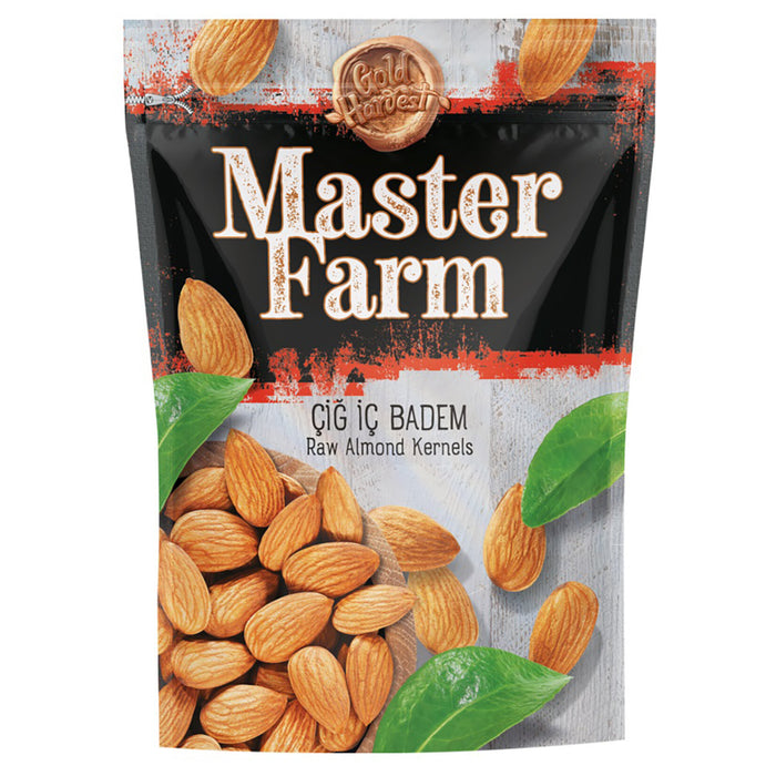 Enjoy the natural crunch and rich flavor of Master Farm Raw Almonds, a wholesome snack straight from