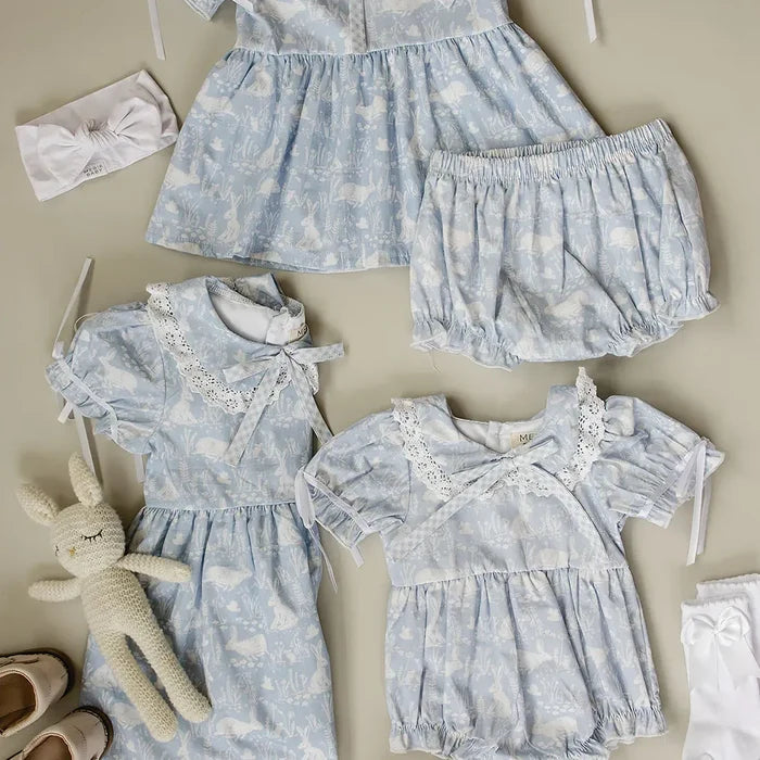 Mebie Baby Blue Bunny Dress