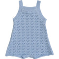 Mebie Baby Blue Knit Tank Romper
