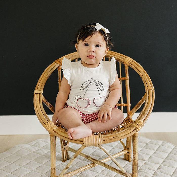 Mebie Baby Cherry Ruffle Tee