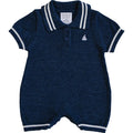 Mebie Baby Collared Sailboat Knit Short Romper