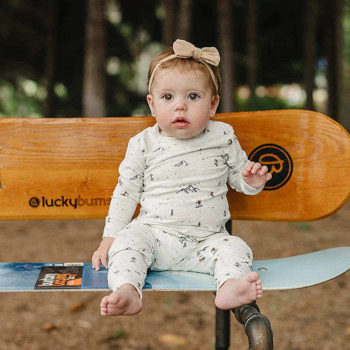Mebie Baby Cozy Set - Ski Print