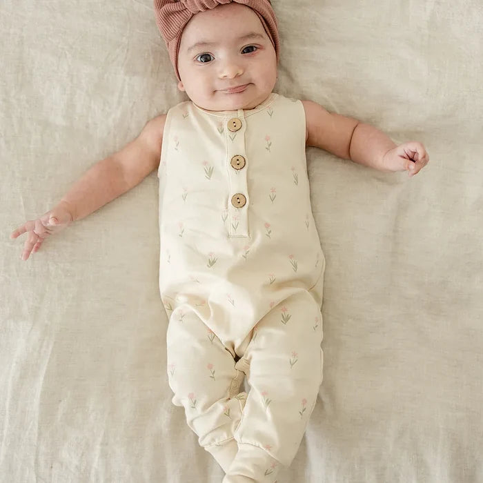 Mebie Baby Daisy Tank Romper