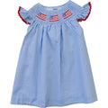 Mebie Baby Flag Gingham Smocked Dress