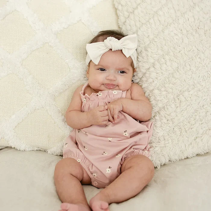 Mebie Baby Floral Tank Bubble Romper