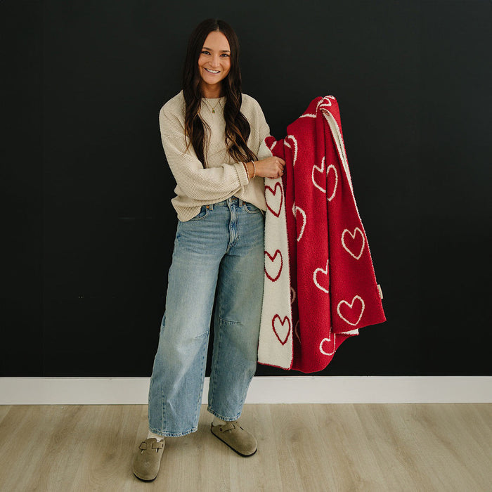 Mebie Baby Heart Plush Blanket