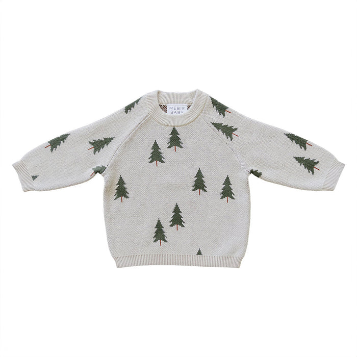Mebie Baby Knit Sweater - Pine Tree