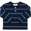 Mebie Baby Long Sleeve Tee - Navy Stripe