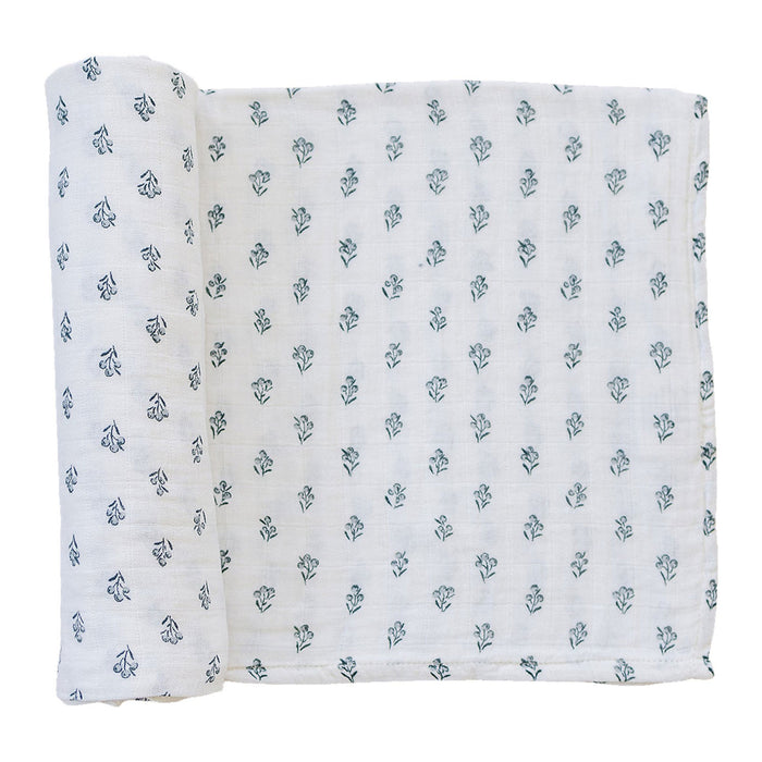 Mebie Baby Muslin Swaddle Blanket - Cream Berry
