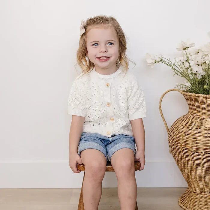 Mebie Baby Pearl Knit Cardigan