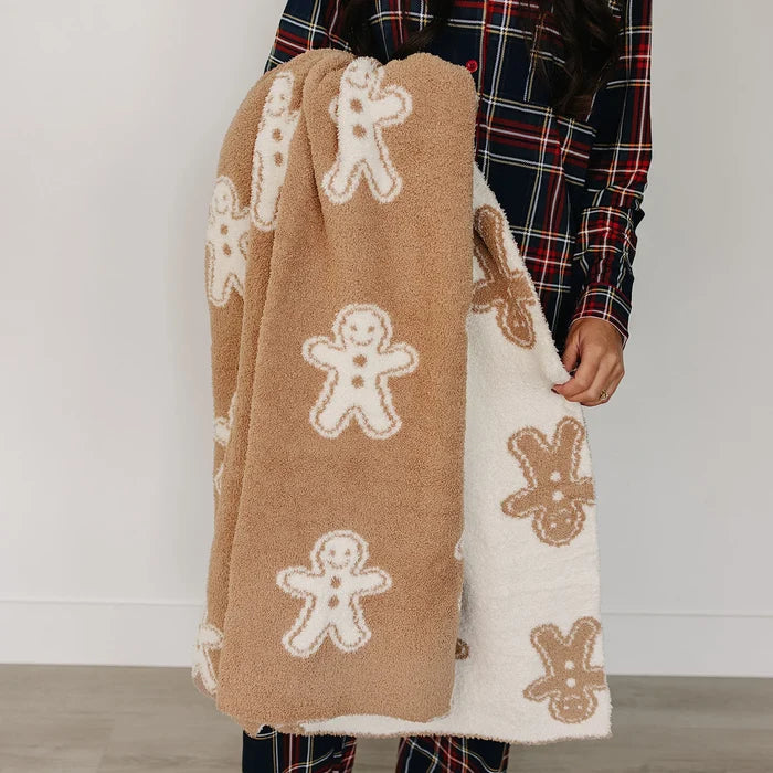 Mebie Baby Plush Blanket - Gingerbread
