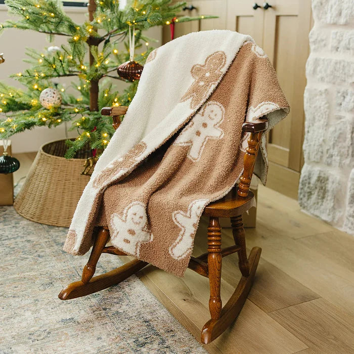 Mebie Baby Plush Blanket - Gingerbread