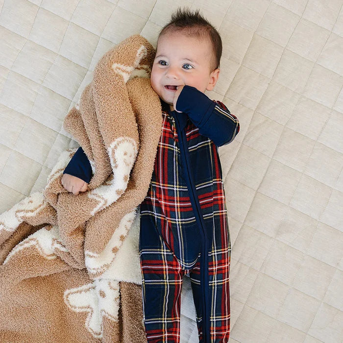 Mebie Baby Plush Blanket - Gingerbread
