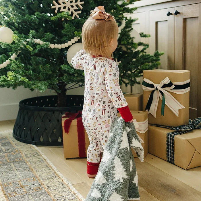 Mebie Baby Plush Blanket - Pines
