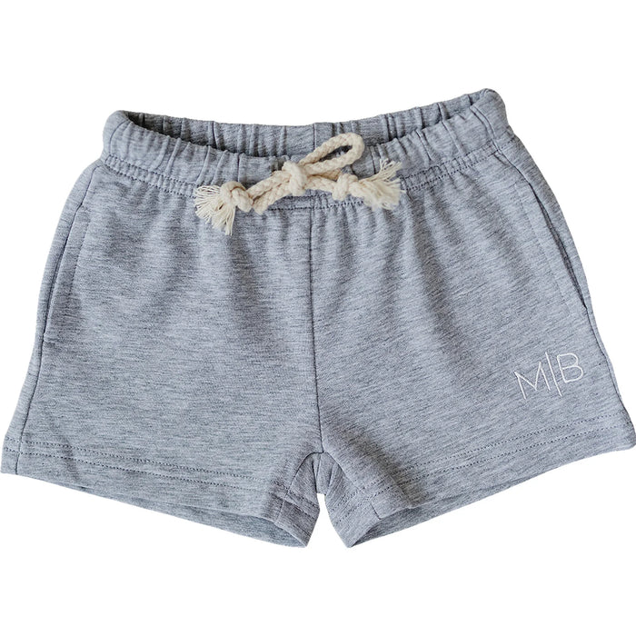 Mebie Baby Pocket Cotton Shorts - Grey