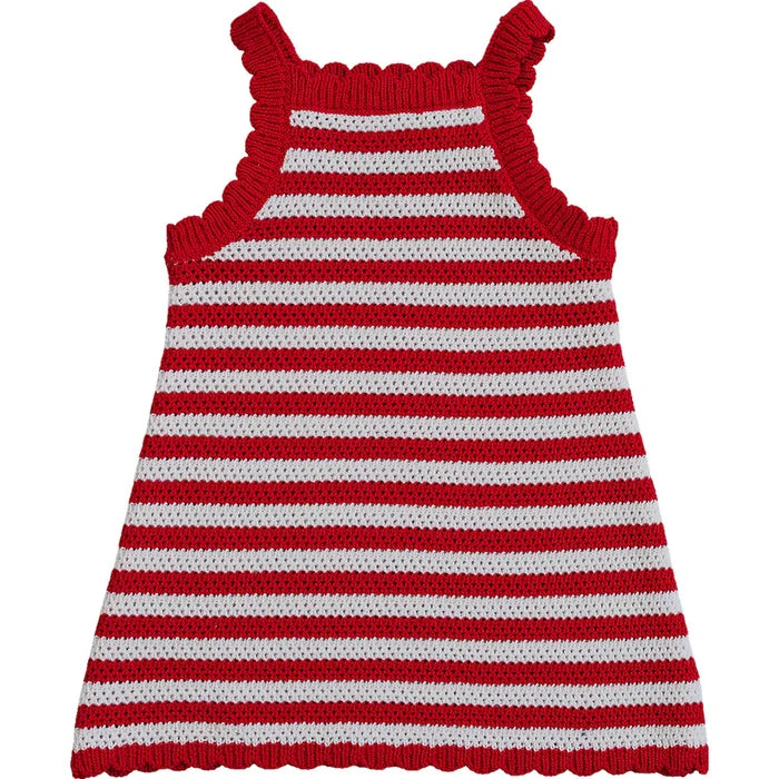 Mebie Baby Red Stripe Knit Tank Dress
