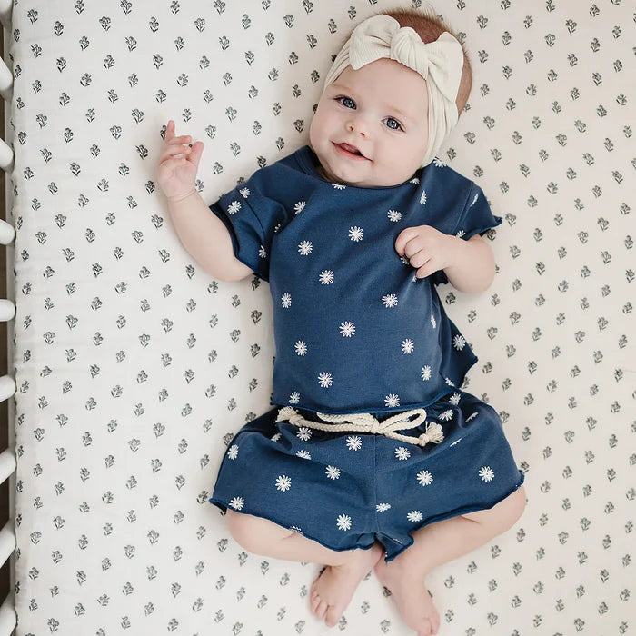 Mebie Baby Short Set - Daisy
