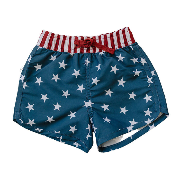 Mebie Baby Stars + Stripes Surf Swim Shorts