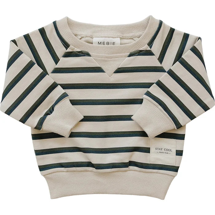Mebie Baby Stay Cool Stripe Crewneck