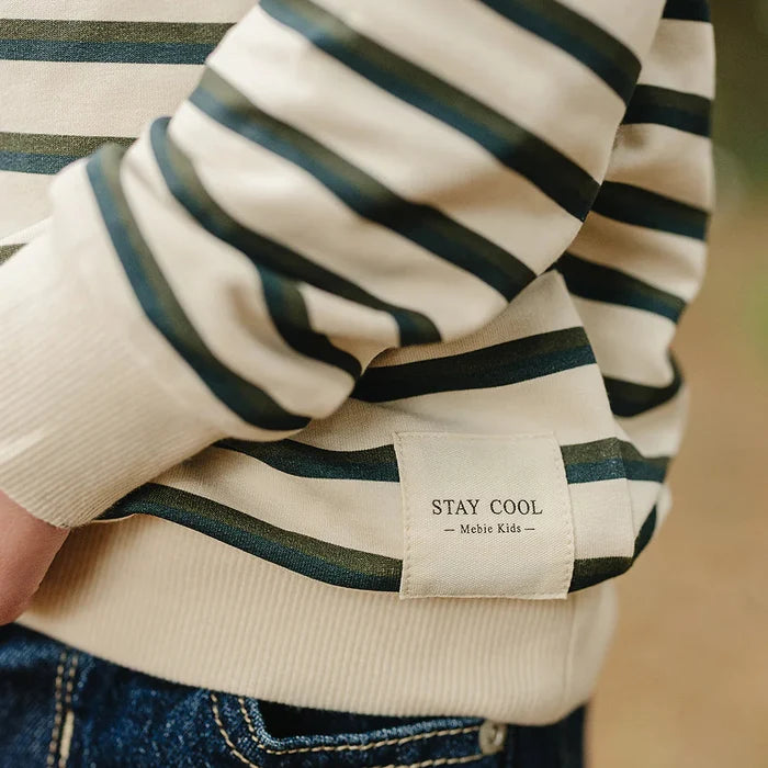 Mebie Baby Stay Cool Stripe Crewneck
