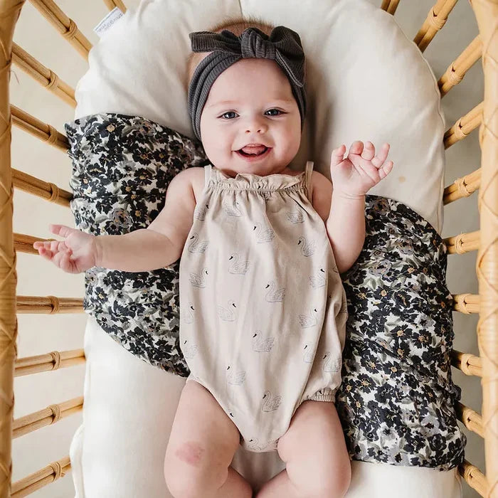 Mebie Baby Tank Bubble Romper - Swan