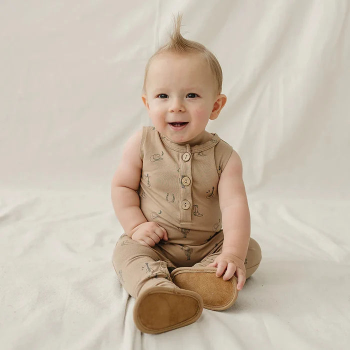 Mebie Baby Tank Romper - Western