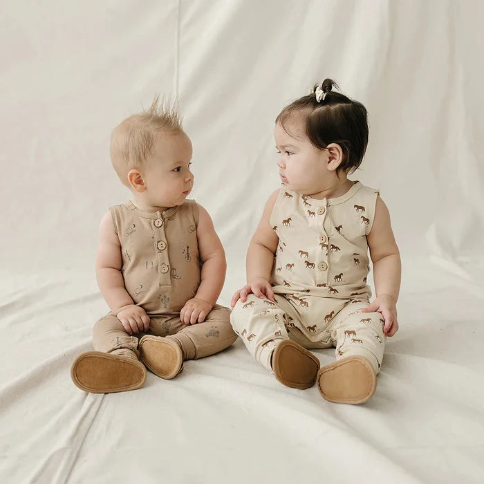 Mebie Baby Tank Romper - Western