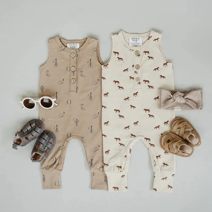 Mebie Baby Tank Romper - Western