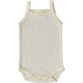 Mebie Baby Yellow Bow Pointelle Tank Bodysuit