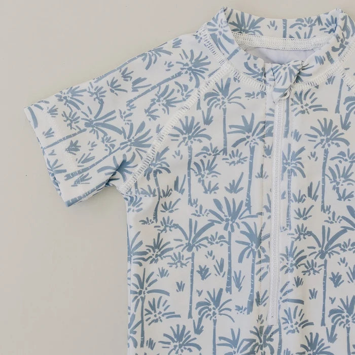 Mebie Baby Zipper Swimsuit - Palm Tree