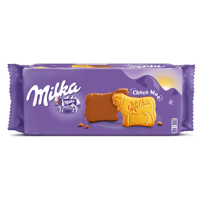 Milka Choco Moo brings the creamy taste of Alpine milk chocolate together with crunchy butter biscui