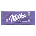 Enjoy the smooth, creamy taste of the classic Milka Milk Chocolate Bar, made with Alpine milk and fi