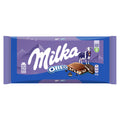 Milka Oreo Milk Chocolate Bar combines the creamy smoothness of classic Milka milk chocolate with cr