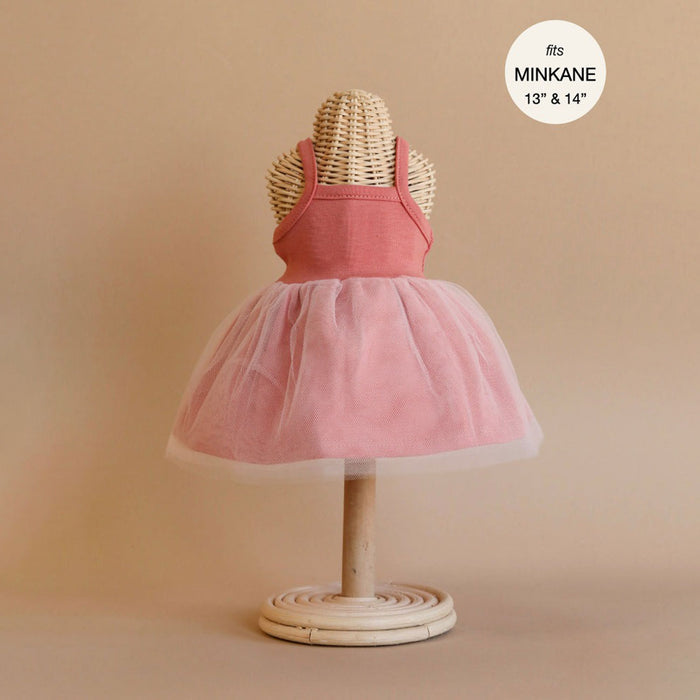 Minikane USA Rosella Tutu in Marsala Jersey and Bagatelle Pink Tulle