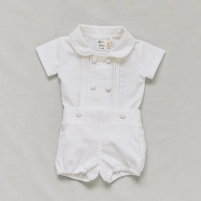 Miriia The Carter Baby Boy Cotton Christening Baptism Outfit