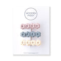 Modern Piggy Clip Set of 3 - Flora