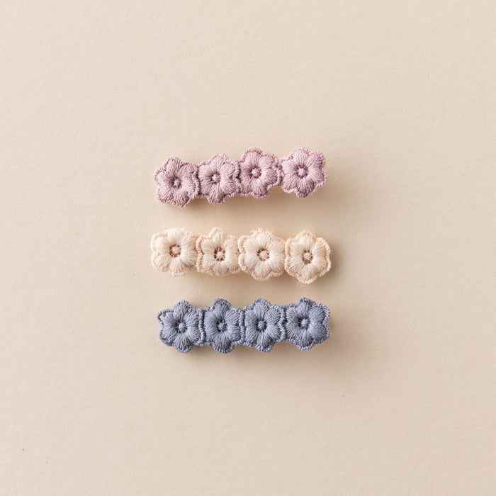 Modern Piggy Clip Set of 3 - Flora