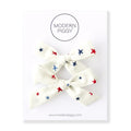 Modern Piggy Pigtail Set Hand-Tied Bow - Alligator Clip - U.S.A.