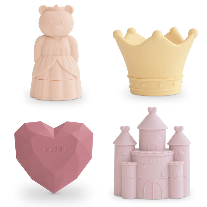 Mushie Mold Free Bath Play Set - 4 Pack - Princess