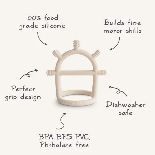 Mushie No Drop Sensory Teether