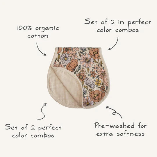 Mushie Organic Cotton Muslin Burp Cloth