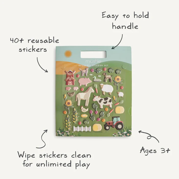 Mushie Reusable Sticker Set