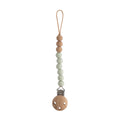 Mushie Silicone Pacifier Clip - Eva - Sage
