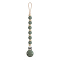 Mushie Silicone Pacifier Clip - Luna - Dried Thyme